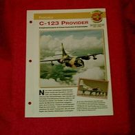 C-123 Provider (Fairchild) - Infokarte über