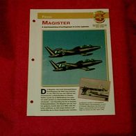 Magister (Fouga) - Infokarte über