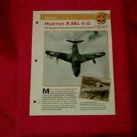 Hunter F. Mk 1-5 (Hawker) - Infokarte über