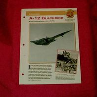 A-12 Blackbird (Lockheed) - Infokarte über