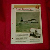 F-94 Starfire (Lockheed) - Infokarte über