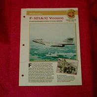 F-101A/ C Voodoo (McDonnell) - Infokarte über