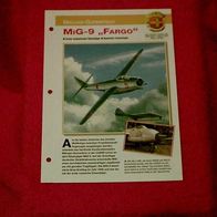 MiG-9 "Fargo" (Mikojan-Gurewitsch) - Infokarte über