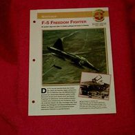 F-5 Freedom Fighter (Northrop) - Infokarte über