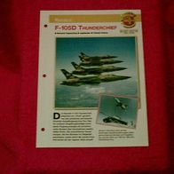 F-105D Thunderchief (Republic) - Infokarte über