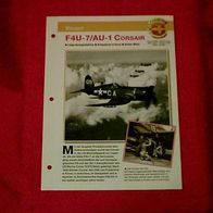 F4U-7/ AU-1 Corsair (Vought) - Infokarte über