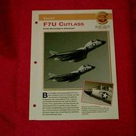 F7U Cutlass (Vought) - Infokarte über