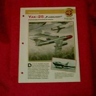 Yak-25 "Flashlight" (Yakowlew) - Infokarte über