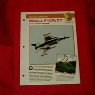 Mirage F1CR/ CT (Dassault Breguet) - Infokarte über