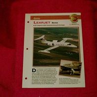 Learjet Serie (Gates) - Infokarte über