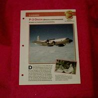 P-3 Orion Spezialausführungen (Lockheed) - Infokarte über