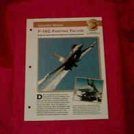 F-16C Fighting Falcon (Lockheed Martin) - Infokarte über