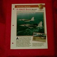 F-15A/ C Eagle Export (McDonnell Douglas) - Infokarte über
