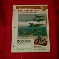 F/ A-18D Hornet (McDonnell Douglas) - Infokarte über