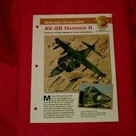 AV-8B Harrier II (McDonnell Douglas/ BAe) - Infokarte über