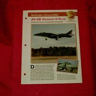 AV-8B Harrier II Plus (McDonnell Douglas/ BAe) - Infokarte über