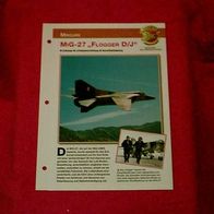 MiG-27 "Flogger D/ J" (Mikojan) - Infokarte über