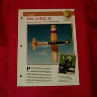 PC-7/ PC-9 (Pilatus) - Infokarte über