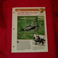 AJ/ SF/ SH Viggen (Saab) - Infokarte über