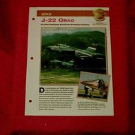 J-22 Orao (SOKO) - Infokarte über