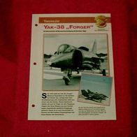 Yak-38 "Forger" (Yakowlew) - Infokarte über