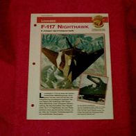 F-117 Nighthawk (Lockheed) - Infokarte über