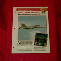 F/ A-18E/ F Hornet (McDonnell Douglas) - Infokarte über