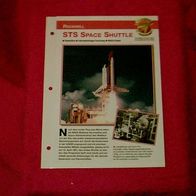 STS Space Shuttle (Rockwell) - Infokarte über