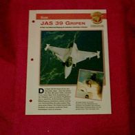 JAS 39 Gripen (Saab) - Infokarte über