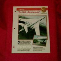 Tu-160 "Blackjack" (Tupolew) - Infokarte über