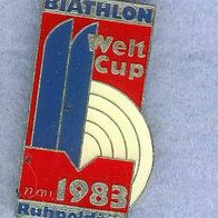 Biathlon Weltcup 1983 Ruhpolding Brosche :