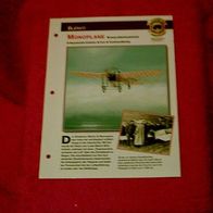 Monoplane (Blériot) - Infokarte über
