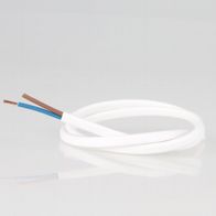 PVC Lampenkabel Flachkabel weiss 2-adrig, 2x0,75mm² H03 VVH-2F kaufen bei