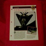 F-117 Nighthawk über Bagdad (Lockheed) - Infokarte über