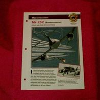 Me 262 Bomberabwehr (Messerschmitt) - Infokarte über