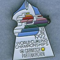Worldcurling Championships 1992 Garmisch Partenkirchen Brosche :
