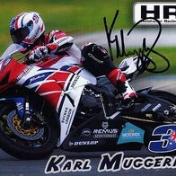 Karl Muggeridge australischer Motoradsportler WM 2004 Originalautogramm -al-