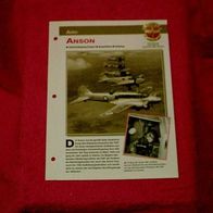 Anson (Avro) - Infokarte über