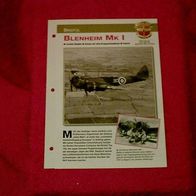 Blenheim Mk I (Bristol) - Infokarte über