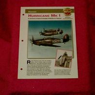 Hurricane Mk I (Hawker) - Infokarte über