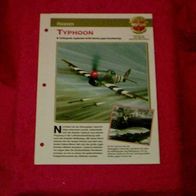 Typhoon (Hawker) - Infokarte über
