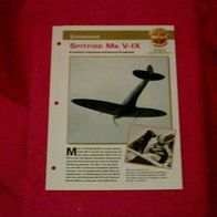 Spitfire Mk V-IX (Supermarine) - Infokarte über