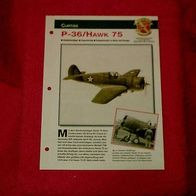 P-36/ Hawk 75 (Curtiss) - Infokarte über