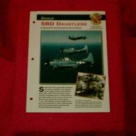 SBD Dauntless (Douglas) - Infokarte über