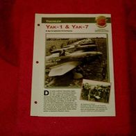 Yak-1 & Yak-7 (Yakowlew) - Infokarte über