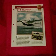 314 Clipper (Boeing) - Infokarte über