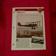 DH.51 (de Havilland) - Infokarte über