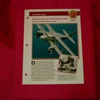 DH.84 Dragon/ DH.89 Rapide (de Havilland) - Infokarte über