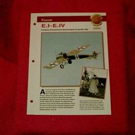E. I-E. IV (Fokker) - Infokarte über