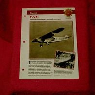 F. VII (Fokker) - Infokarte über